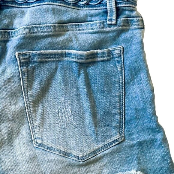 FRAME Le Cutoff Braid Waist Denim Shorts size 26 - Picture 7 of 16